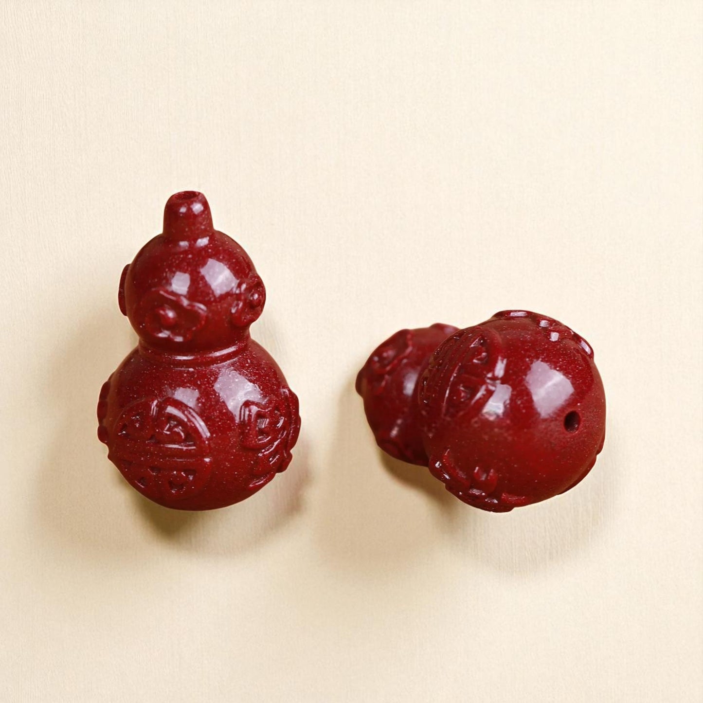 Hulu Cinnabar Bead
