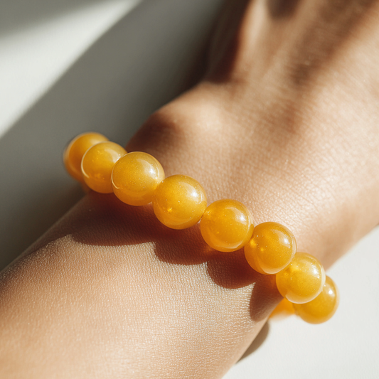Yellow Agate Bead