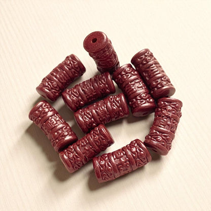 Drum Cinnabar Bead
